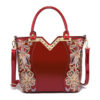 Women Patent Leather Handbag Large Capacity Sequin Casual Crossbody Bag