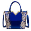 Women Patent Leather Handbag Large Capacity Sequin Casual Crossbody Bag - Image 14