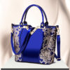Women Patent Leather Handbag Large Capacity Sequin Casual Crossbody Bag - Image 4