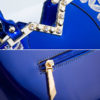 Women Patent Leather Handbag Large Capacity Sequin Casual Crossbody Bag - Image 9