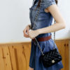 Women Pleated Denim Dress - Image 3