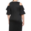 Women Plus Size Party Ruffles Shaping Bodycon Dress - Image 3
