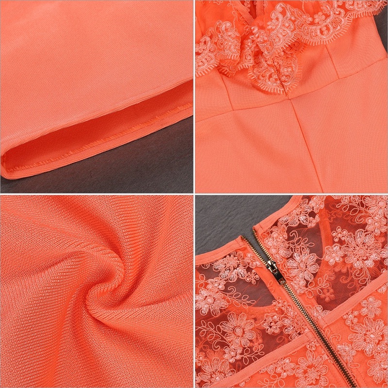 Women Runway Bandage Lace Sexy Elegant Jumpsuits - Image 4