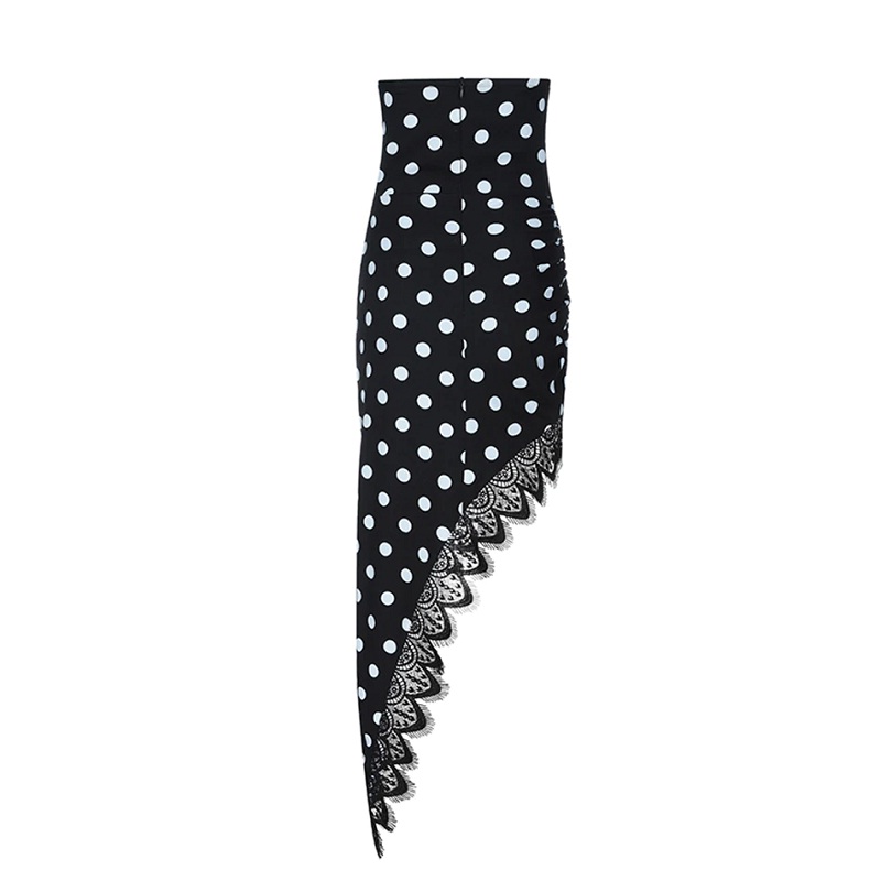 Women Sexy Sleeveless Runway Polka Dot Evening Party Dress - Image 3