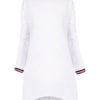 Women Shift Round Neck Long Sleeve Mini Dress - Image 2