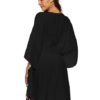 Women Skater Tassels Embroidered Midi Dress - Image 3