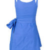 Women Sleeveless Denim Mini Dress - Image 3