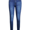 Women Slit Skinny Leg Denim Pants - Image 4