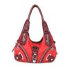 Women Soft Leather Durable Metal Handbag Crossbody Bag - Image 10