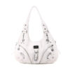 Women Soft Leather Durable Metal Handbag Crossbody Bag - Image 11
