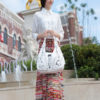 Women Soft Leather Durable Metal Handbag Crossbody Bag - Image 2