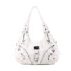 Women Soft Leather Durable Metal Handbag Crossbody Bag - Image 6