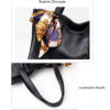 Women Stylish Elegant PU Leather Shoulder Bags Handbag - Image 9
