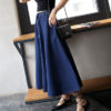 Women Tea Length A Line Denim Skirt - Image 5