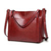 Women Vintage Leather Handbags Retro Shoulder Bag Tote Bag - Image 13
