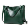 Women Vintage Leather Handbags Retro Shoulder Bag Tote Bag - Image 14