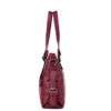 Women Vintage Soft Leather Handbag Large Capacity Stitching Crossbody Bag - Image 3