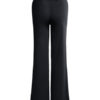 Women Wide Leg Pants Elastic Waist High Waist Casual Trousers - Image 4