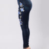 Women's Denim Embroidered Skinny Long Jeans - Image 2