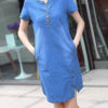 Women's Denim Shift Mini Dress - Image 2