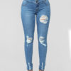 Women's Distressed Denim Jeans