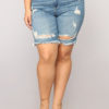 Women's Lower Thigh Length Cutoffs