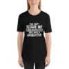dont scare police officer w daughter short sleeve t-shirt - Image 7