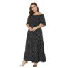 Bohemian plus size Off the Shoulder maxi dress - Image 2