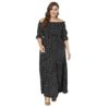 Bohemian plus size Off the Shoulder maxi dress - Image 3