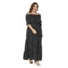 Bohemian plus size Off the Shoulder maxi dress - Image 4