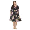 Bohemian  print Elegant plus size short dress - Image 6