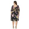 Bohemian  print Elegant plus size short dress - Image 5