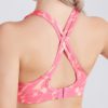 Camouflage Printed Back Cross Shockproof Quick Drying Yoga Sports Bra - Image 6
