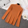 Casual Long Sleeve Jumper Female Slim Pure Sweater Tops - Image 11