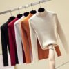 Casual Long Sleeve Jumper Female Slim Pure Sweater Tops - Image 2