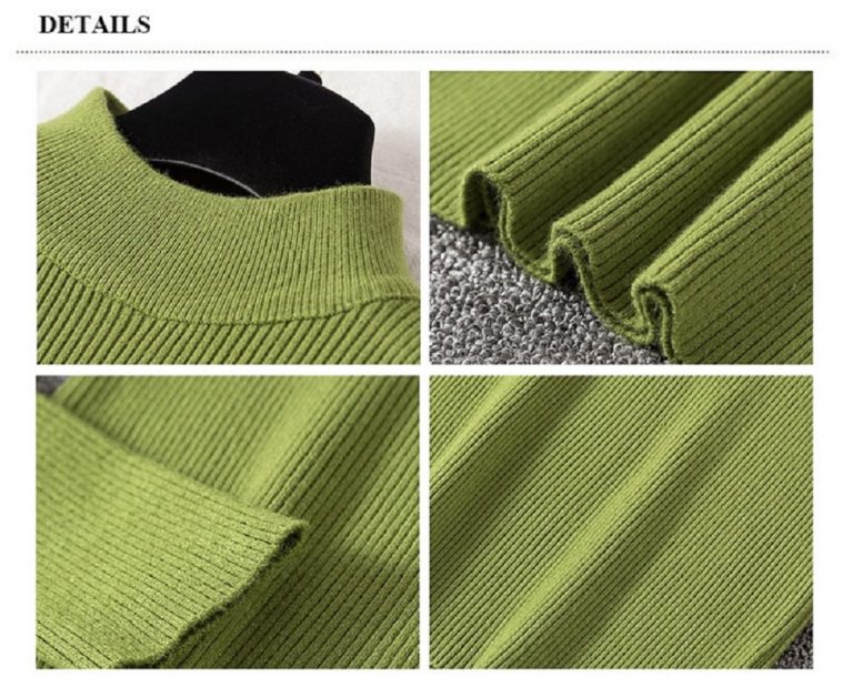 Casual Long Sleeve Jumper Female Slim Pure Sweater Tops - Image 7