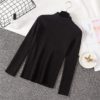 Casual Long Sleeve Jumper Female Slim Pure Sweater Tops - Image 6
