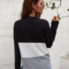 Casual Long Sleeve Lace Up Sweater Top - Image 11