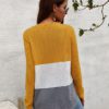 Casual Long Sleeve Lace Up Sweater Top - Image 16