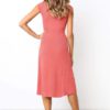 Casual Midi Length O Neck Sundress - Image 14