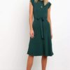 Casual Midi Length O Neck Sundress