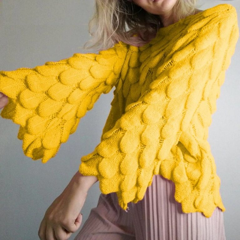 Casual Off Shoulder Pullover Sweater - Image 2