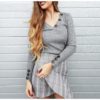 Casual Ribbed Knitted Sexy Feminino T-Shirt - Image 3