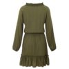 Casual Ruffles Tie Neck Beach Dress - Image 7