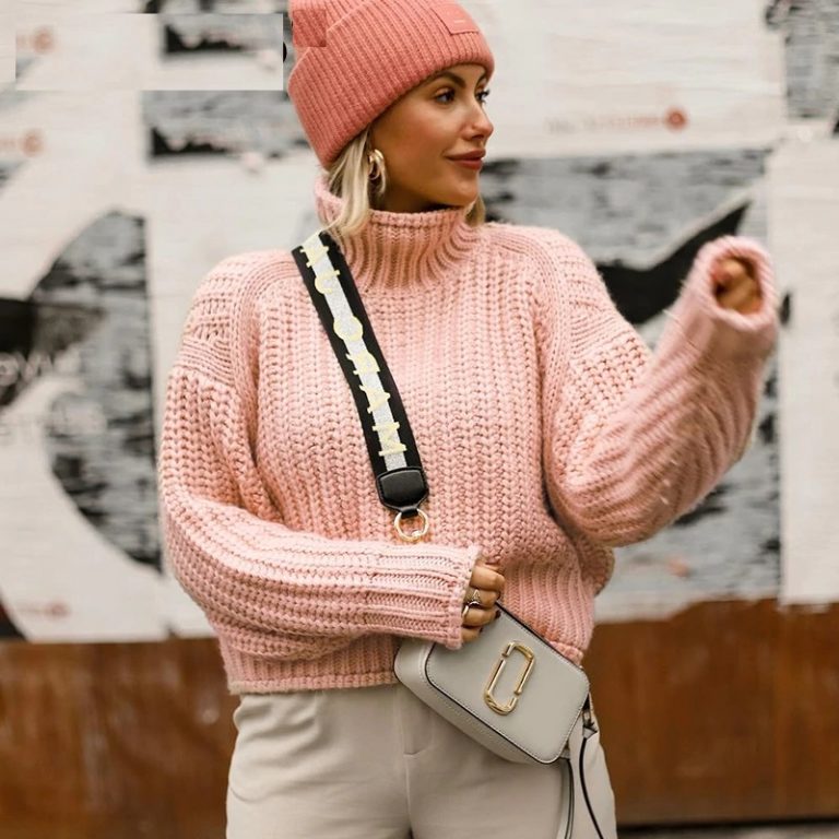 Casual Turtleneck Pullover Sweater - Image 2