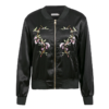 Vintage Satin Zipper Baseball Casual Embroidery Outwear Jackets - Image 5
