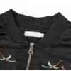 Vintage Satin Zipper Baseball Casual Embroidery Outwear Jackets - Image 7