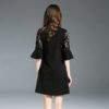 Chiffon embroidery Flare Sleeve Street wear Knee-Length Dress - Image 5