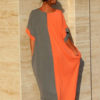 Color Block Oversized Cotton Dress - Image 2