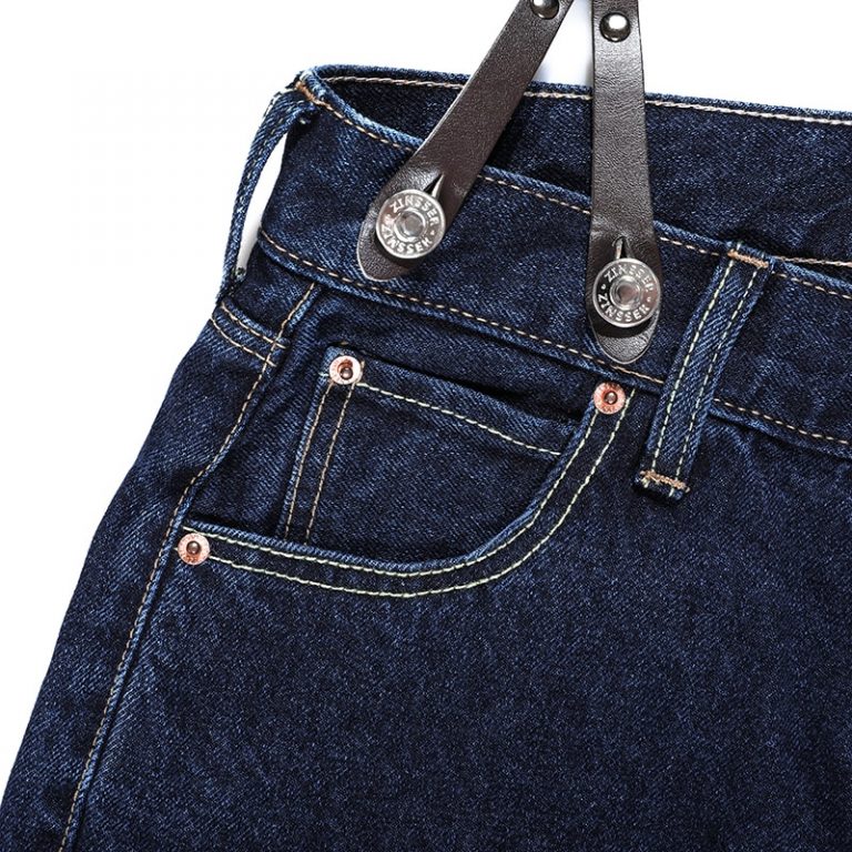 Denim Pant with Straps High Waist Loose Comfort Jeans - Image 4